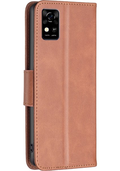 Zte Blade A31 Için Kapaklı Telefon Kılıfı - Kahverengi (Yurt Dışından) modelleri