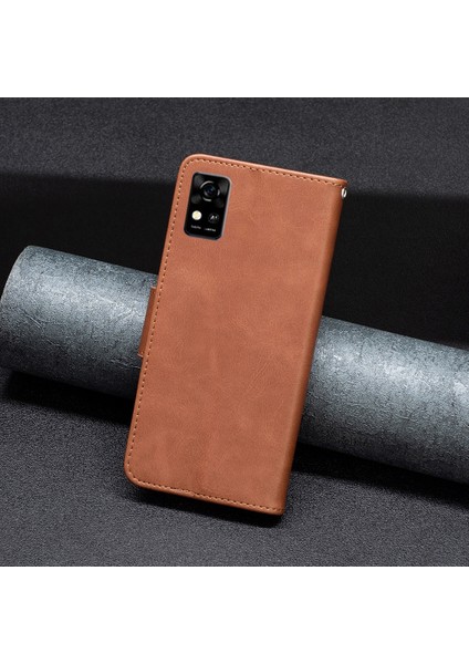 Zte Blade A31 Için Kapaklı Telefon Kılıfı - Kahverengi (Yurt Dışından) fırsatları