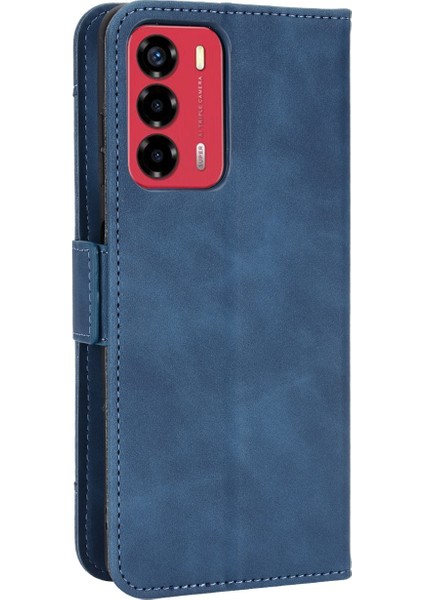 Zte Blade A72 Için Kartlık Kapaklı Telefon Kılıfı - Mavi (Yurt Dışından) fırsatları