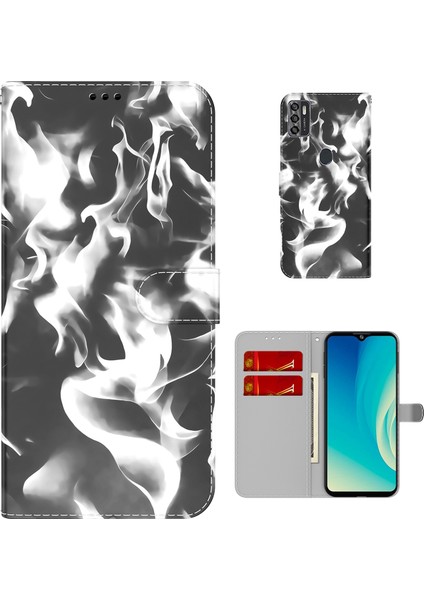 Zte Blade A7S Için Desenli Kapaklı Telefon Kılıfı - Siyah (Yurt Dışından) modelleri