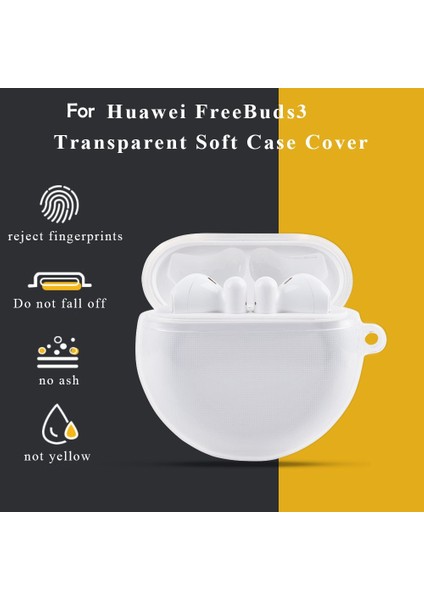 Huawei Buds 3 Için Için Kulaklık Kılıfı - Şeffaf (Yurt Dışından) modelleri