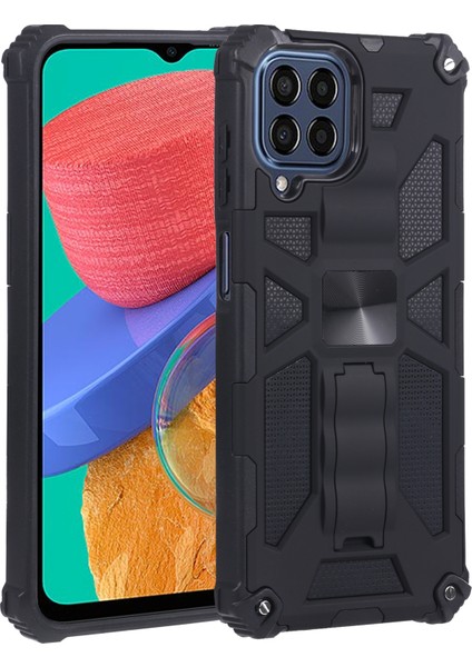 Samsung Galaxy M33 Için Tpu + Pc Telefon Kılıfı - Siyah (Yurt Dışından)