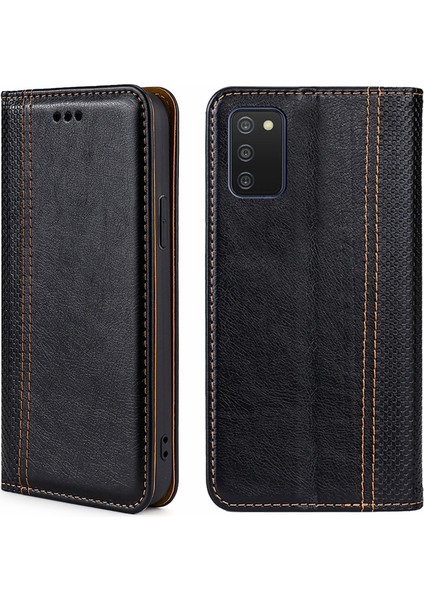 Samsung Galaxy A03S 164.2MM Için Pu Telefon Kılıfı - Siyah (Yurt Dışından) fırsatları