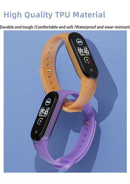 Xiaomi Mi Band 5/6/7 Kahve Için Silikon Izle Band (Yurt Dışından)
