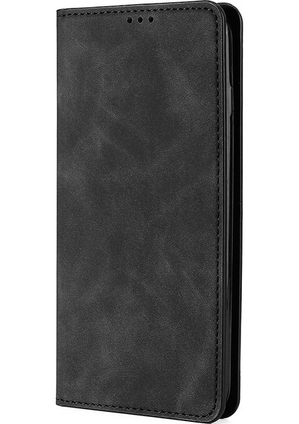 Samsung Galaxy A22 5g Jp Versiyonu Için Pu Telefon Kılıfı Siyah - Siyah (Yurt Dışından)