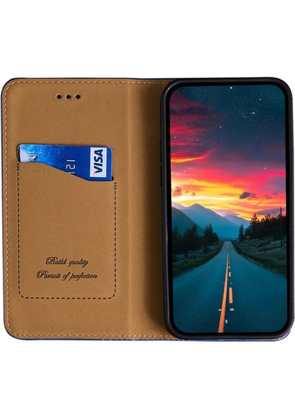 Samsung Galaxy F52 5g Için Pu Telefon Kılıfı - Mavi (Yurt Dışından) fiyatları