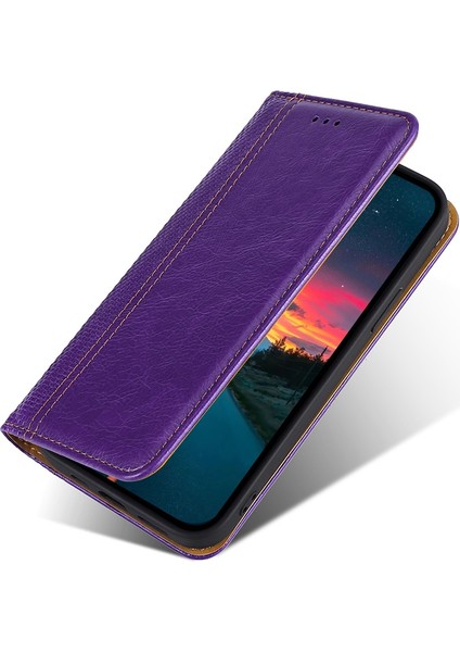 Samsung Galaxy A03S 164.2MM Için Pu Telefon Kılıfı - Mor (Yurt Dışından) modelleri