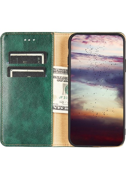 Samsung Galaxy A03S 165.85MM Için Parlak Deri Kılıf - Siyah (Yurt Dışından) fırsatları