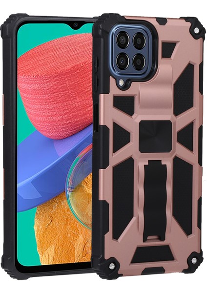 Samsung Galaxy M33 Için Tpu + Pc Telefon Kılıfı - Açık Pembe (Yurt Dışından)