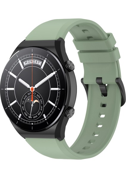 Xiaomi Için 22MM Silikon Saat Bandı S1 Buz Gölü Yeşil fırsatları