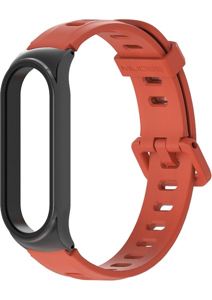 Xiaomi Mı Band Için 6/5/4/3 Silikon Kayış, Stil: Cs Case Siyah+Siyah(Yurt Dışından)
