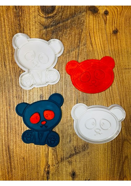 Panda 2'li Kurabiye Kalıbı