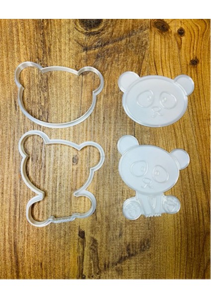 Panda 2'li Kurabiye Kalıbı modelleri