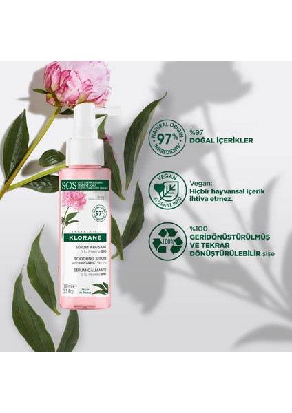 Organik Şakayık Içeren Yatıştırıcı Sos Saç Serum 100 Ml