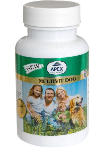 Multivit Dog - Amino Asit Tablet 75 Adet