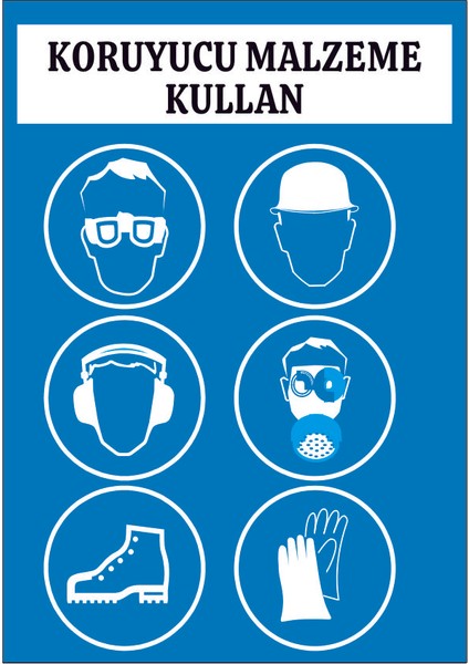 Çağ Koryucu Malzeme Kullan 3 mm Dekota Uyarı Levhası 25X35 cm