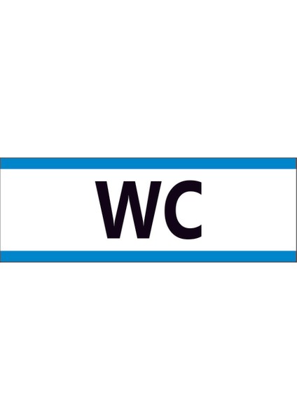 Çağ Wc. 3 mm Dekota Uyarı LEVHASI30X10 cm