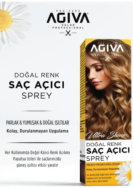 Doğal Renk Açıcı Saç Spreyi 150 Ml