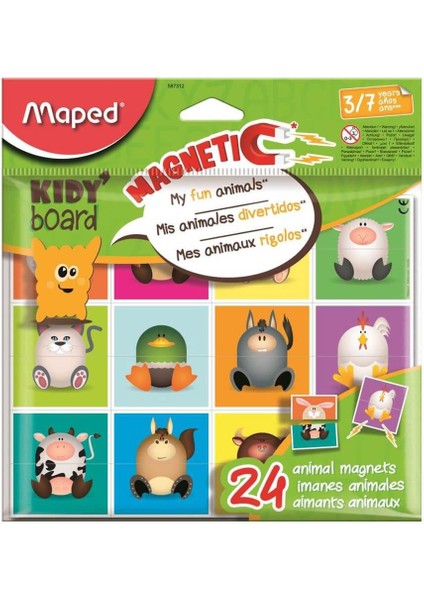 Manyetik Kıddy Board Hayvanlar 587312