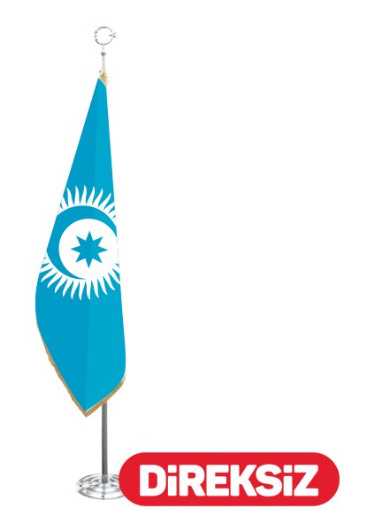 Türk Devletleri Teşkilatı Telalı-Simli 100X150 cm