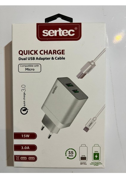 Hızlı Duvar Şarjı Quıck Charge 3.0 A Micro