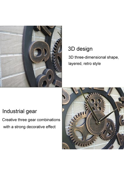30CM Dekoratif Duvar Saati