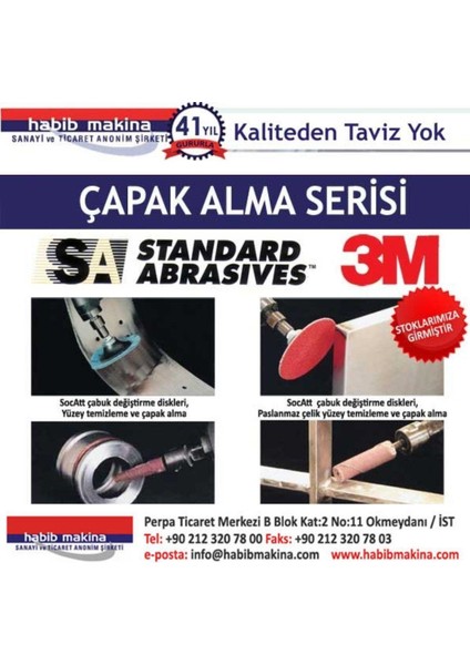(5AD) Standard Abrasives Combı Wheel 76X51MM 1/4 A/o 80 Kum fiyatları
