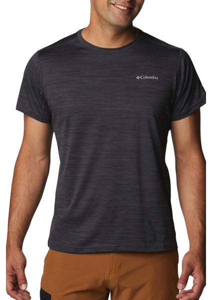 Alpine Chill Zero Erkek Siyah Bisiklet Yaka Tişört