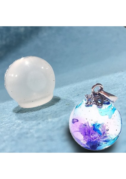 Yuvarlak Kolye Reçine Epoksi Kalıp - 3cm -Kod:93