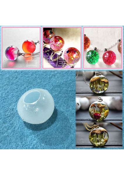 Yuvarlak Kolye Reçine Epoksi Kalıp - 3cm -Kod:93