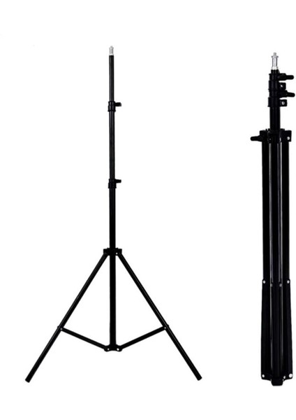 200 cm Metal Tripod Fotoğraf Stüdyo Lamba Tutucu Lamba Işık Ayağı Tripot+Telefon Tutucu