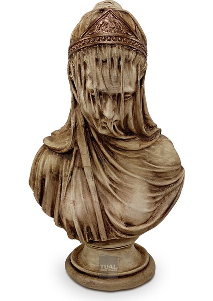 Dekoratif Polyester Antik Tüllü Kadın Biblo