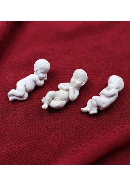 Hediyelik 3'lü Minyatür Bebek Biblo