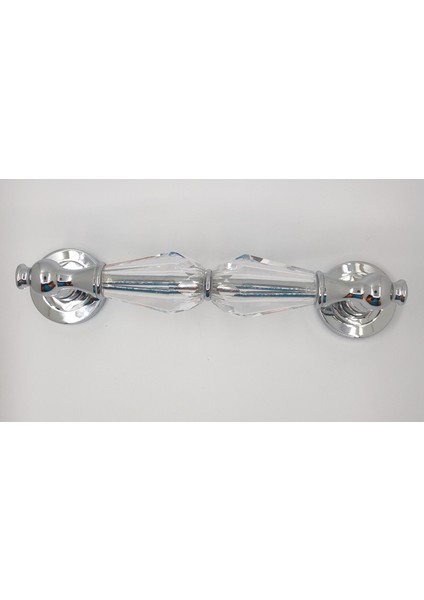 1 Adet Metal Çekme Kol - Sürgülü Kapı Kolu Krom Renk 25 cm