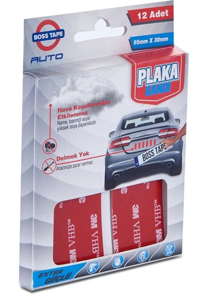 Plaka Yapıştırma Bandı 95X30 10 Adet fiyatları