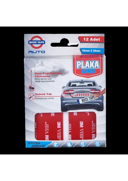 Plaka Yapıştırma Bandı 95X30 10 Adet indirimleri