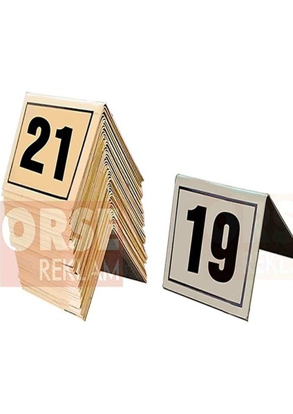 Masa Numarası Metal 1-10 Arası