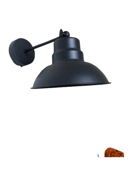 Rsylight Retro Metal Dekoratif Rustik Siyah Mafsallı Duvar Aplik