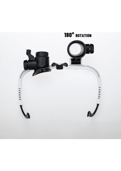 Tomshine Ayarlanabilir LED Giyilebilir Büyüteç - Beyaz (Yurt Dışından)