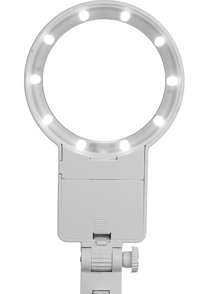 Çok Fonksiyonlu 3X/4.5X/25X LED Kaynak Büyüteç - Beyaz (Yurt Dışından)