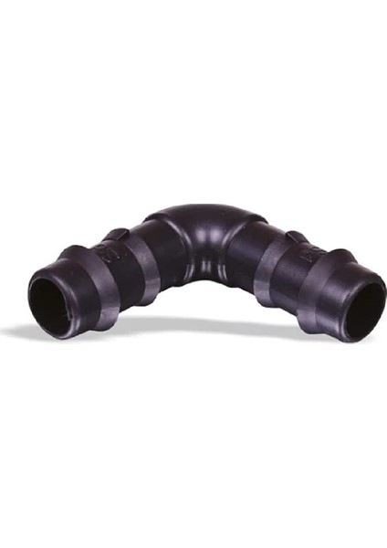 Karbonplast Damlama Nipel Dirsek - Elbow Barbed Connector (16 x 16 mm 50 Adet)