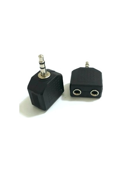 2 girişli Stereo Çoklayıcı 3.5mm Aux Çoklayıcı 2 x 3.5mm Stereo Dönüştürücü (1 Adet)