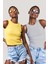 Kadın Halter Yaka Fitilli 2'li Paket Crop Bluz 1