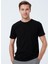 O Yaka Düz Siyah Erkek T-Shirt TS1014000239 1