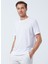 O Yaka Düz Beyaz Erkek T-Shirt TS1014000239 1