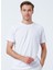 O Yaka Düz Beyaz Erkek T-Shirt TS1014000239 3