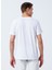 O Yaka Düz Beyaz Erkek T-Shirt TS1014000239 4