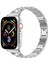 Apple Watch Uyumlu Seri 42/44 mm Metal Three Beads Set Kol Kordon 4