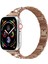 Apple Watch Uyumlu Seri 42/44 mm Metal Three Beads Set Kol Kordon 5