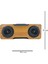 M8C Dijital Saatli Ahşap Bluetooth Hoparlör - Speaker 4